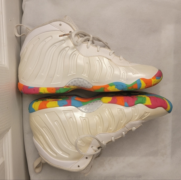 Nike Little Posite One GS 'Fruity Pebbles  Size 7 VNDS - Picture 4 of 16